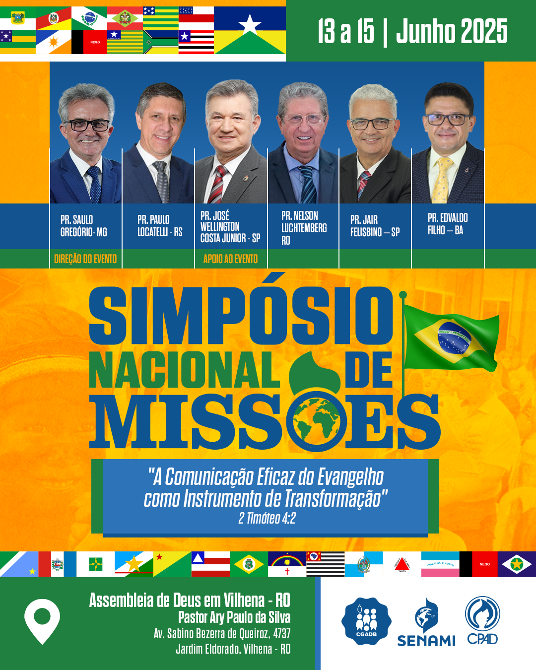 SIMPOSIO NACIONAL DE MISSOES AD. VILHENA - RO