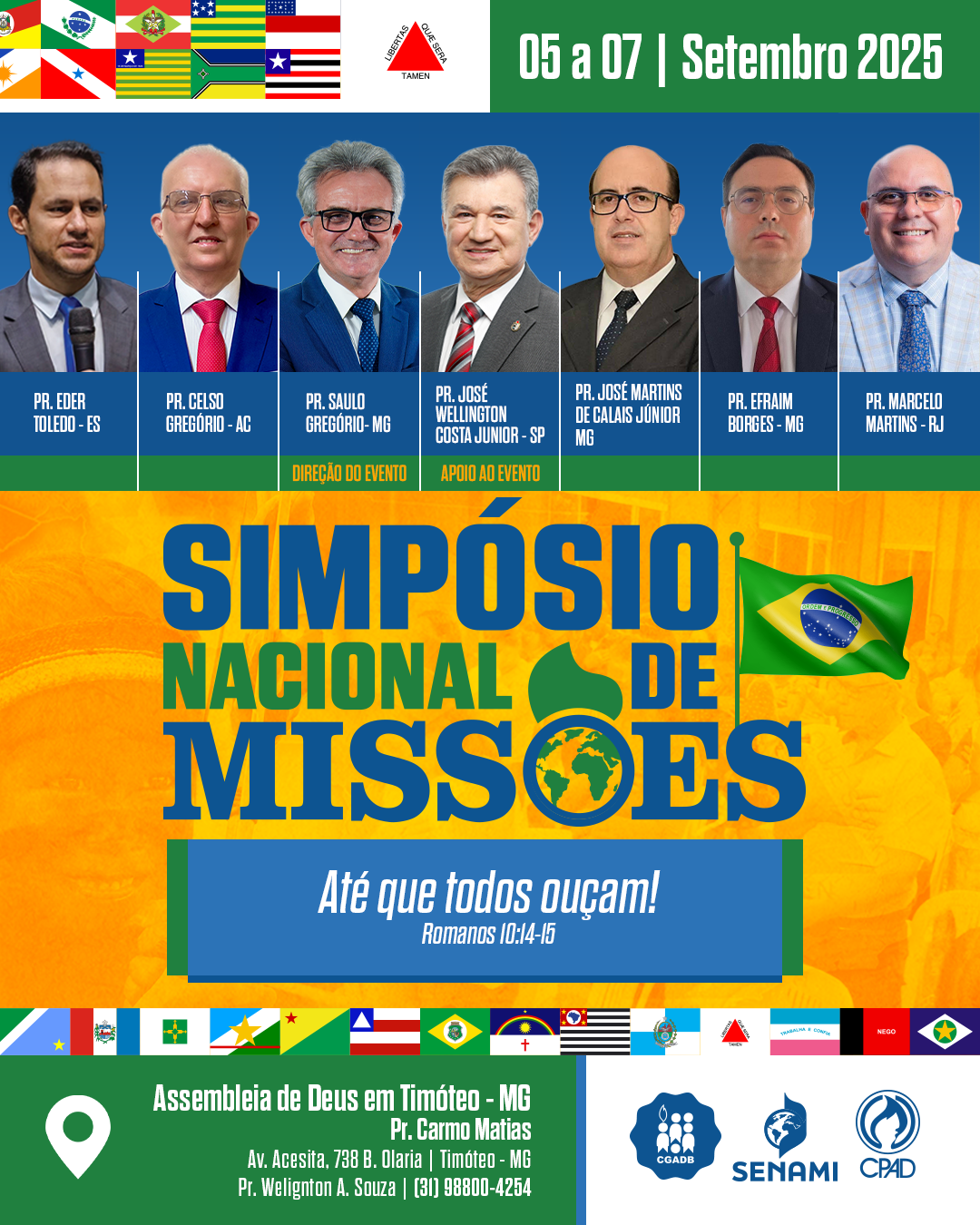 SIMPOSIO NACIONAL DE MISSOES SENAMI - AD. TIMOTEO - MG